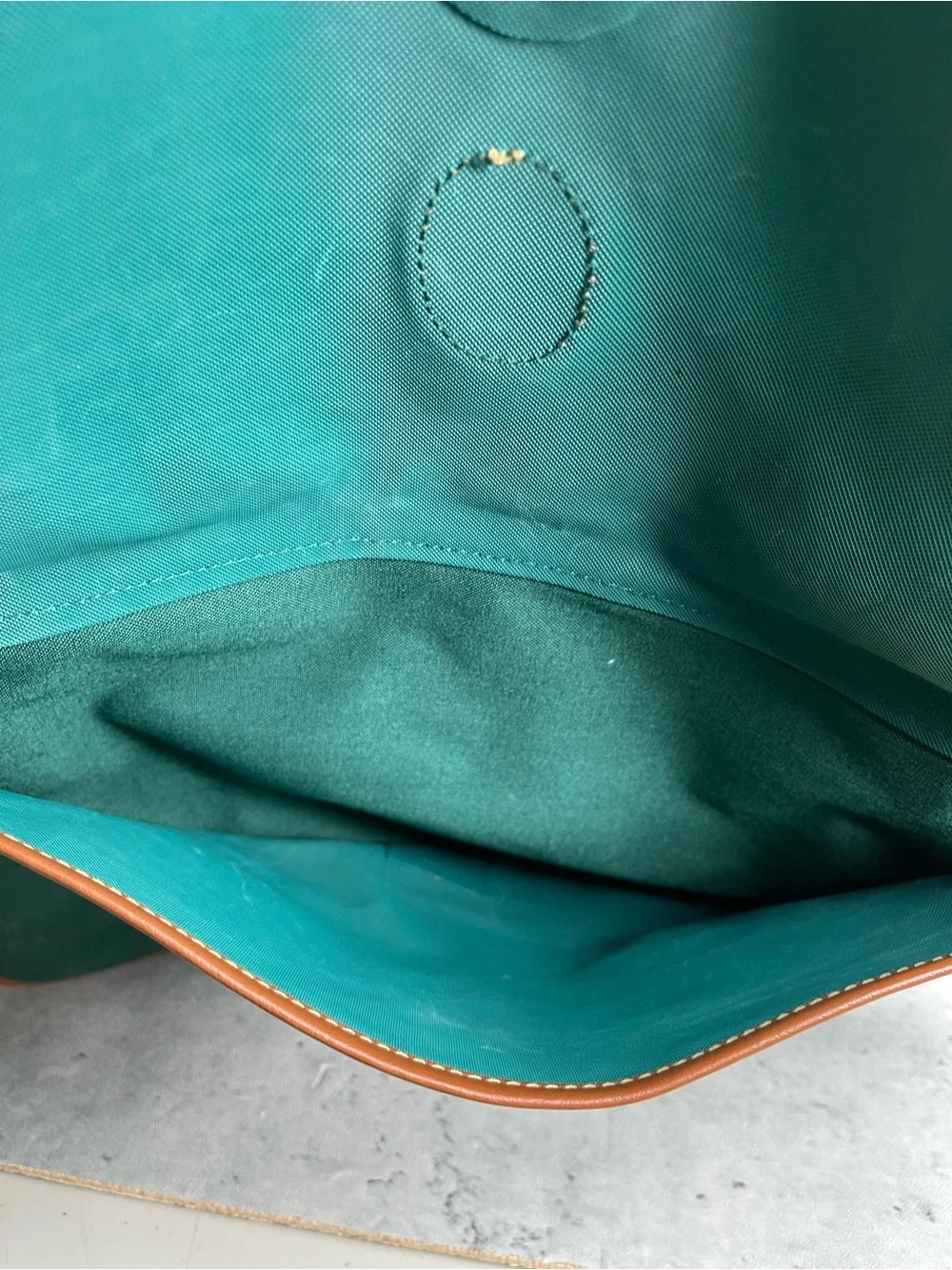Vtg Polo Ralph Lauren Green Canvas Crossbody Messenger Bag Shoulder Laptop Case